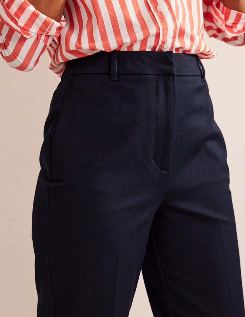 Boden Kew Bi-stretch Hose Damen Navy | ONIXF-0215