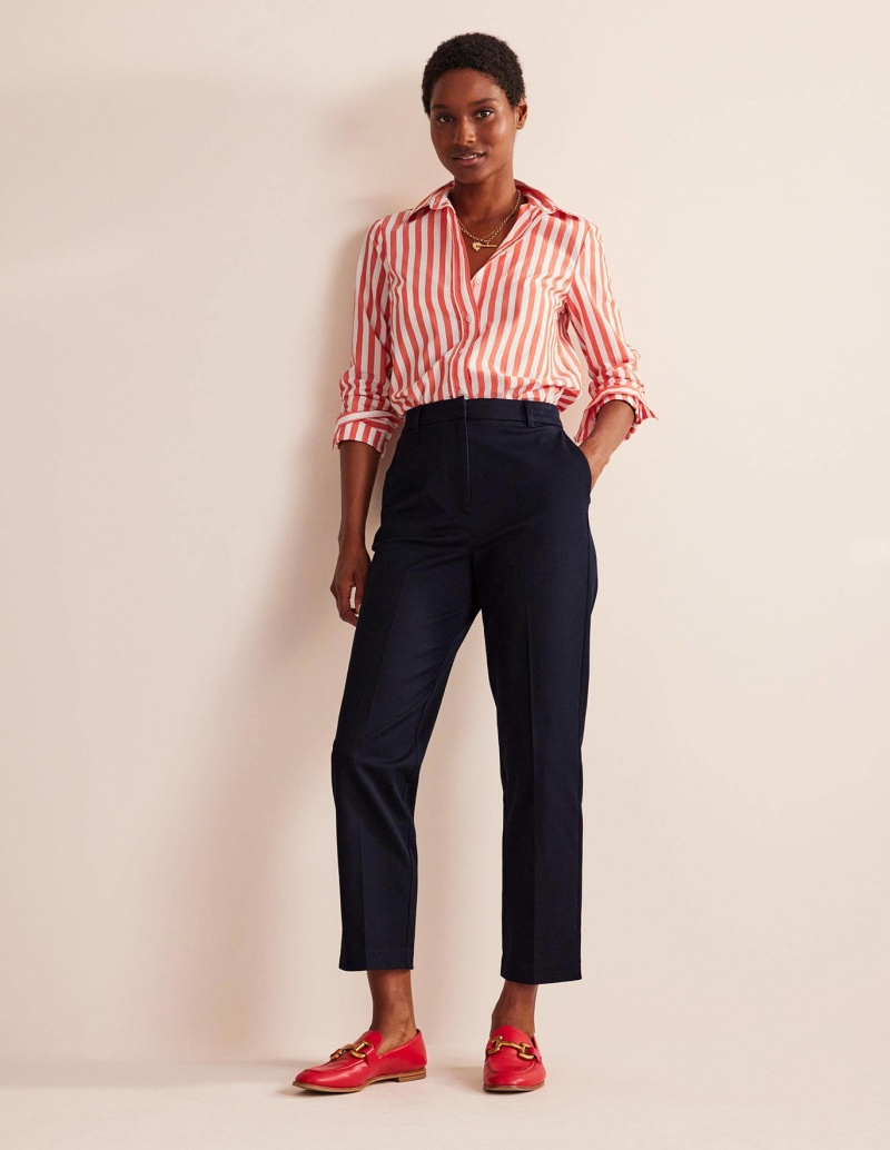Boden Kew Bi-stretch Hose Damen Navy | ONIXF-0215