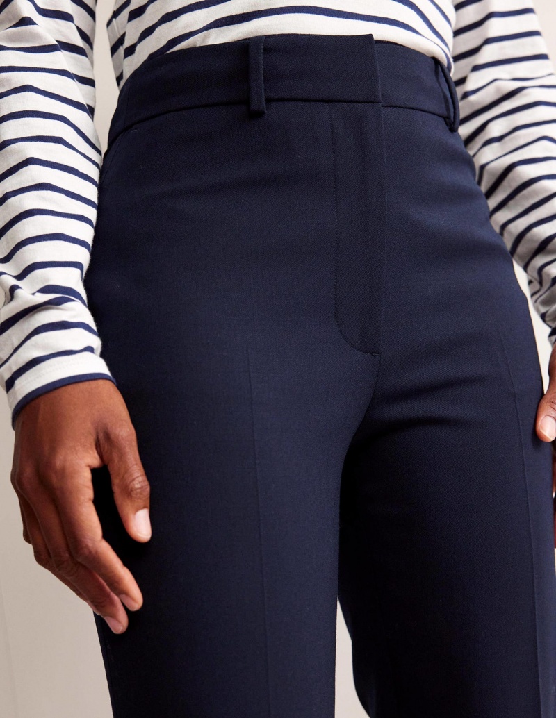 Boden Kew Wolle-Twill Hose Damen Navy | ZKYVM-4027