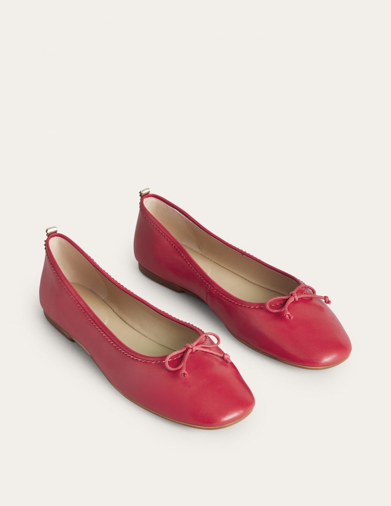 Boden Kitty Flexi Sole Ballet Flache Schuhe Damen Rot | MFYSZ-0175