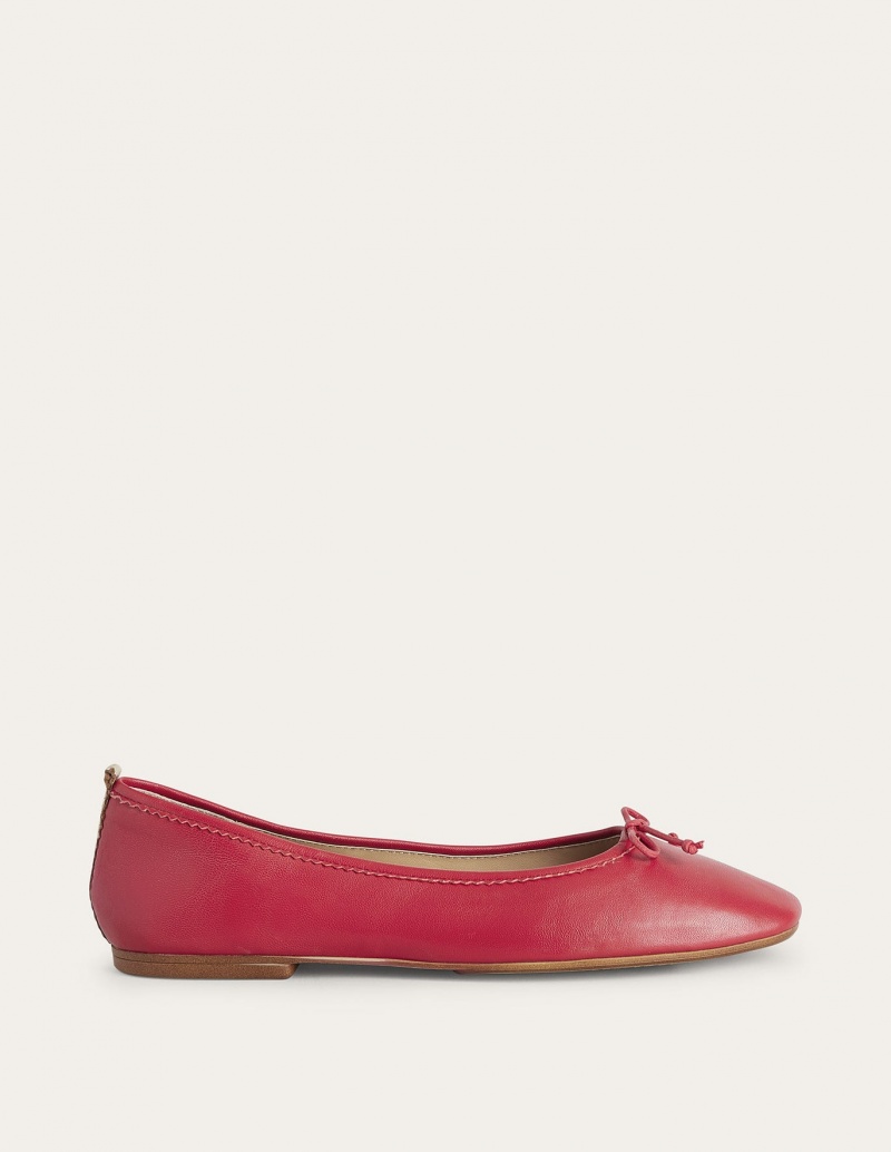 Boden Kitty Flexi Sole Ballet Flache Schuhe Damen Rot | MFYSZ-0175