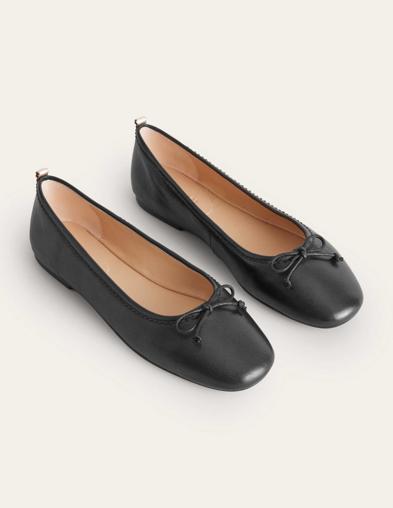 Boden Kitty Flexi Sole Ballet Flache Schuhe Damen Schwarz | ERCNZ-2931