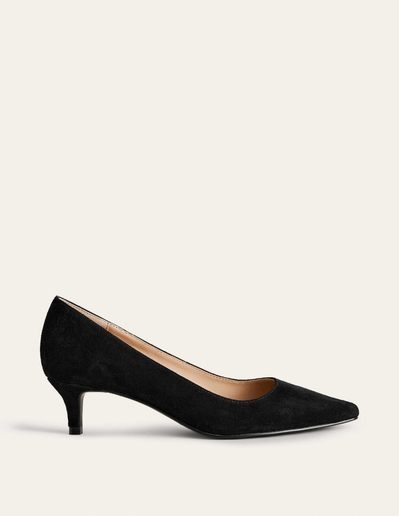 Boden Lara Low-Absatz Court Schuhe Damen Schwarz | EQBLP-1037