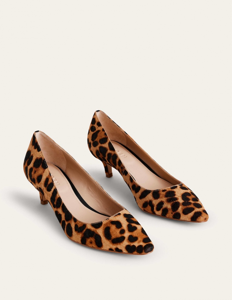 Boden Lara Low-Absatz Court Schuhe Damen Leopard | AVRNS-0982
