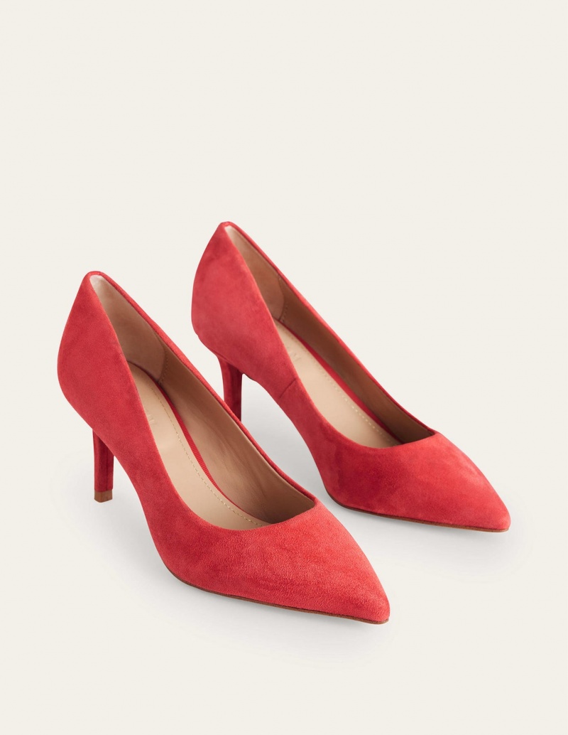 Boden Lara Mid-Absatz Court Schuhe Damen Rot | XHBNR-2415