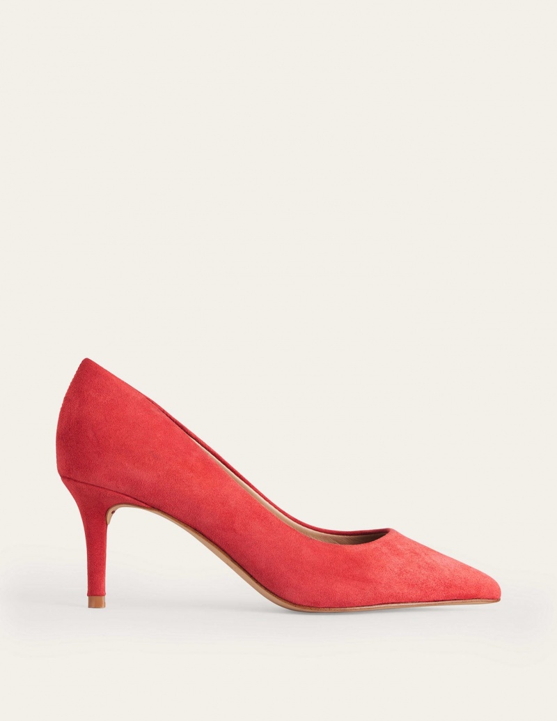 Boden Lara Mid-Absatz Court Schuhe Damen Rot | XHBNR-2415