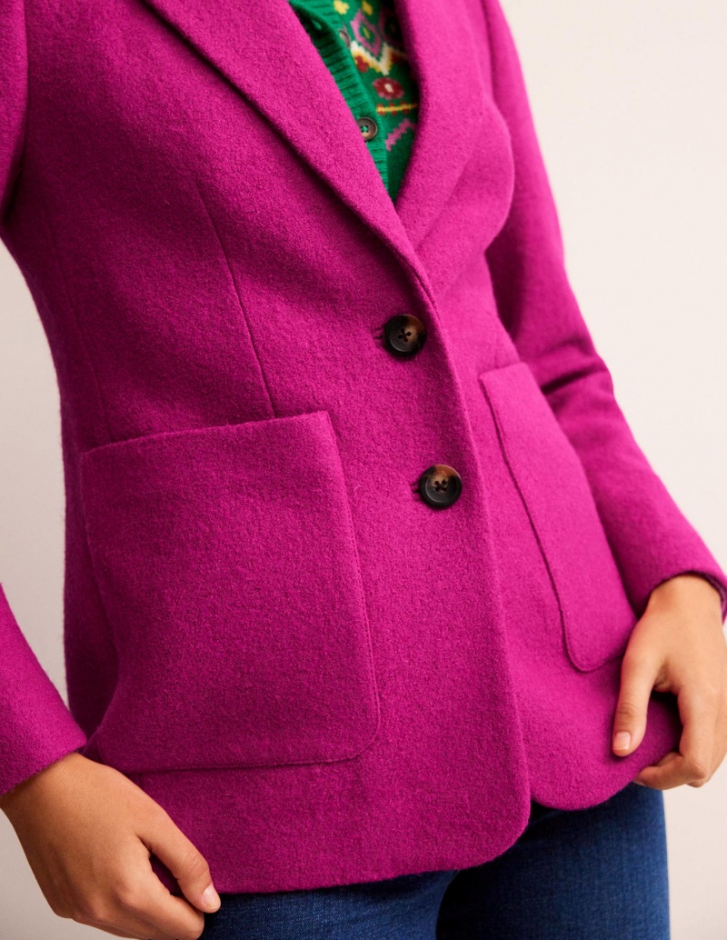 Boden Marylebone Textured Blazer Damen Lila | APKHS-9514