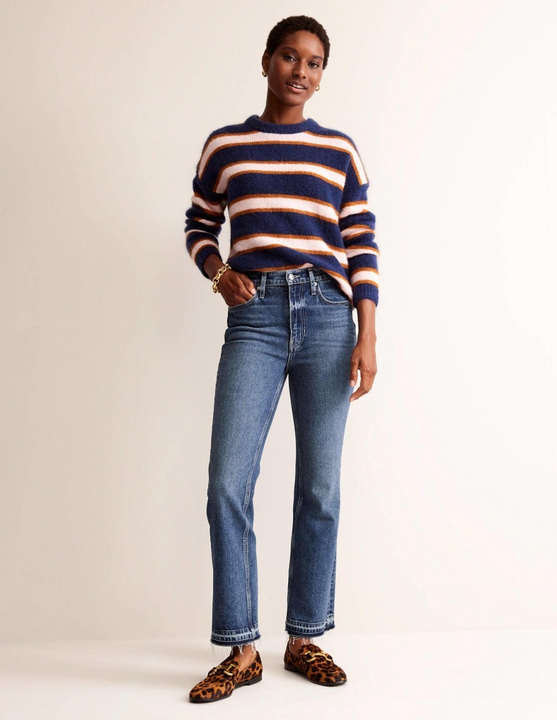 Boden Mid Rise Baby Kick Jeans Damen Blau | TWHCF-6701