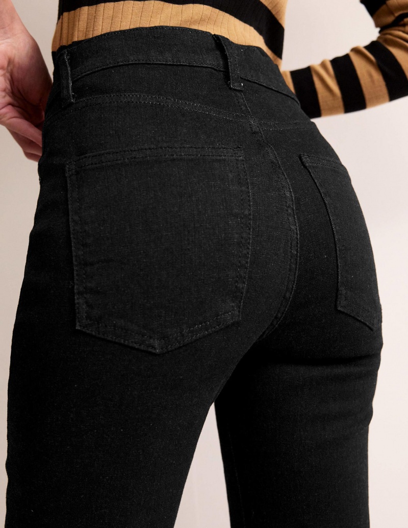 Boden Mid Rise Slim Jeans Damen Schwarz | HAJSU-0436