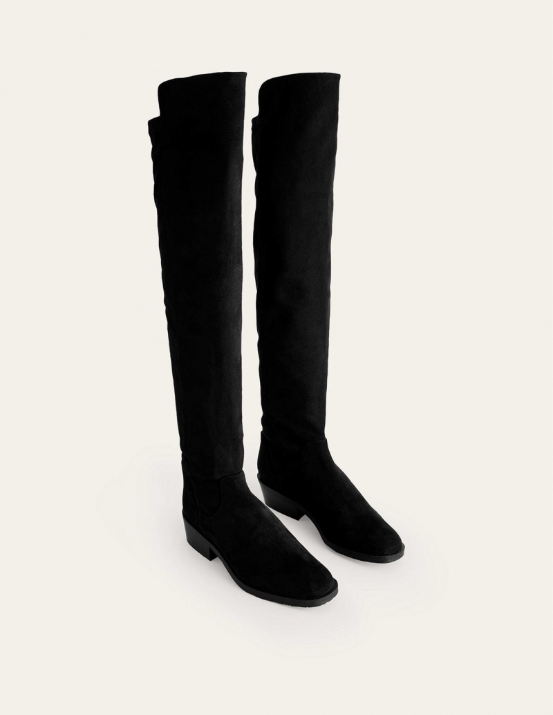 Boden Over Kniehohe Stiefel Damen Schwarz | RBNSA-6047