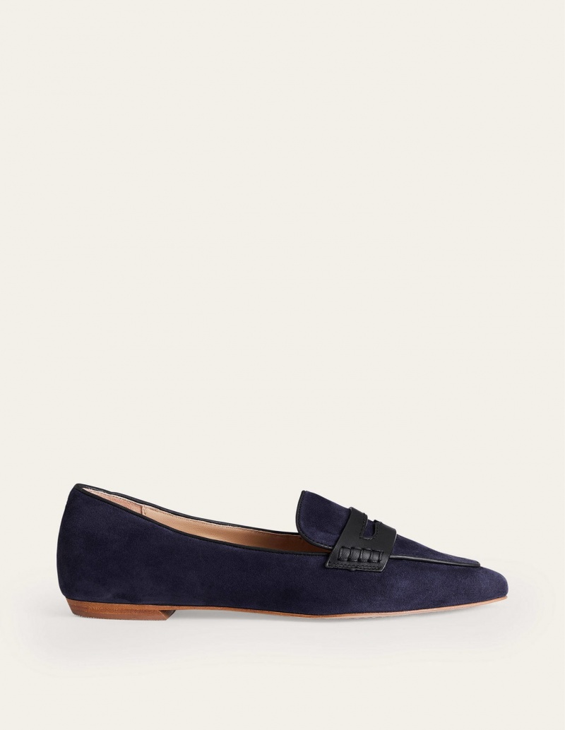 Boden Pointed Halbschuhe Damen Navy | JUCFP-4079