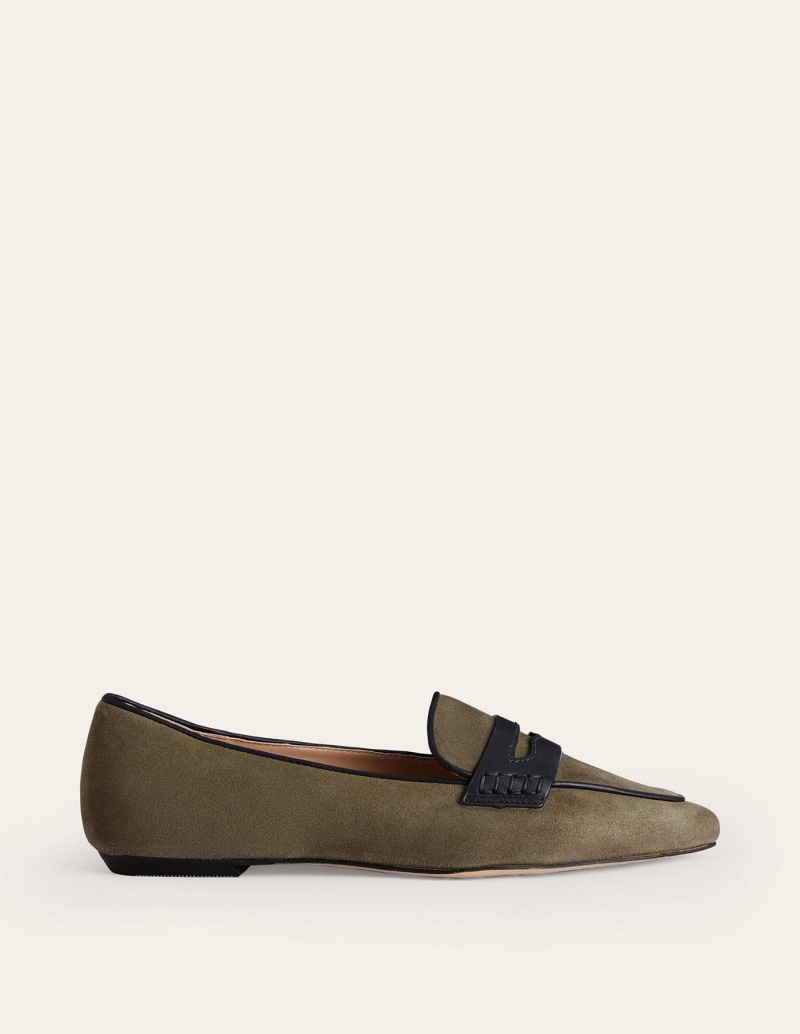 Boden Pointed Halbschuhe Damen Tiefesolivgrün | OYSUB-2584