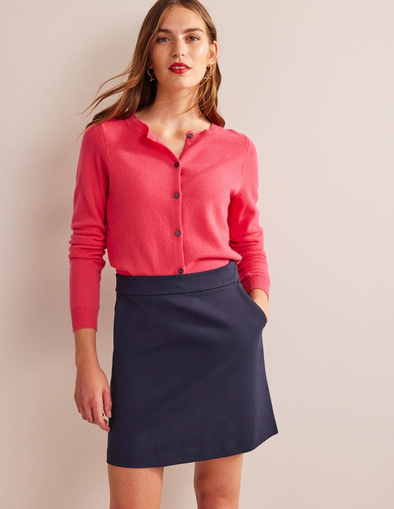 Boden Ponte A-line Mini GolfSkirts Damen Navy | VFMYX-1862