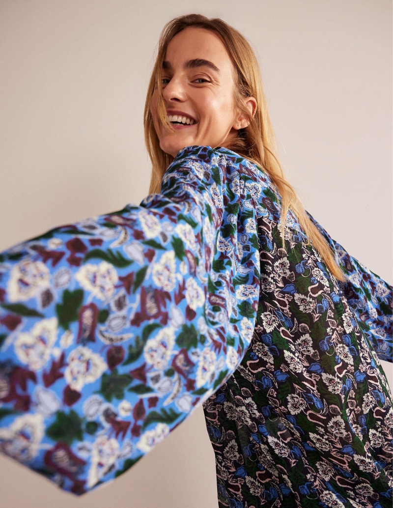 Boden Printed V-Neck Blouse Oberteile Damen Mehrfarbig | VIKEM-8714