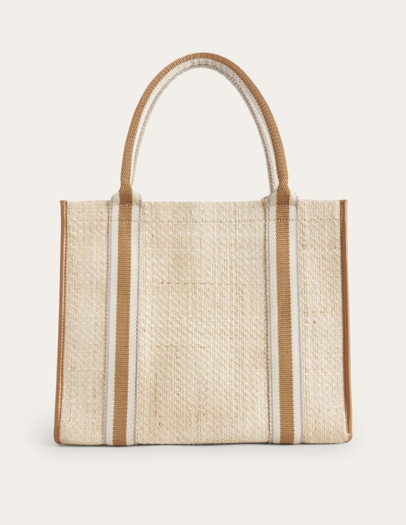 Boden Raffia Tragetaschen Damen Weiß | 847CSWGZQ