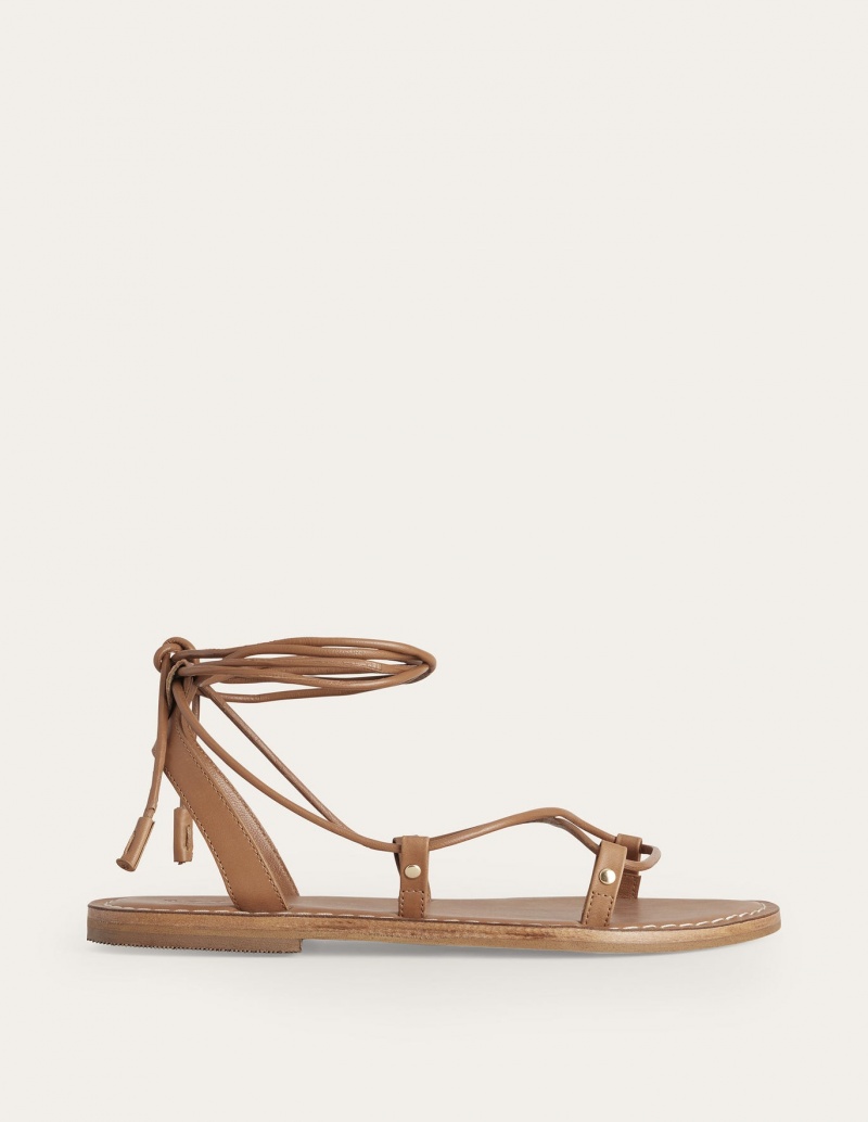 Boden Scarf Wrap Sandalen Damen Mehrfarbig Braun | SCYTH-6795