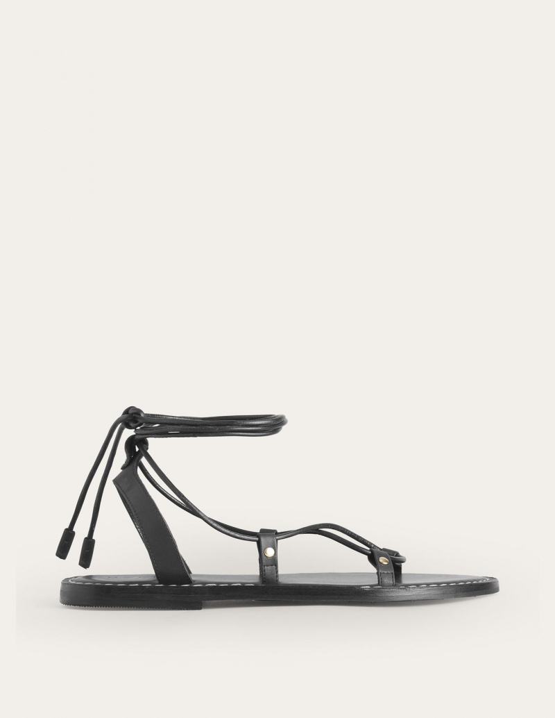 Boden Scarf Wrap Sandalen Damen Rosa Schwarz | OXFWC-5716