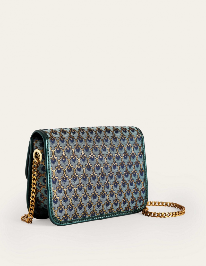 Boden Snaffle-Trim Cross Crossbody Taschen Damen Grün | 708IPYGVS