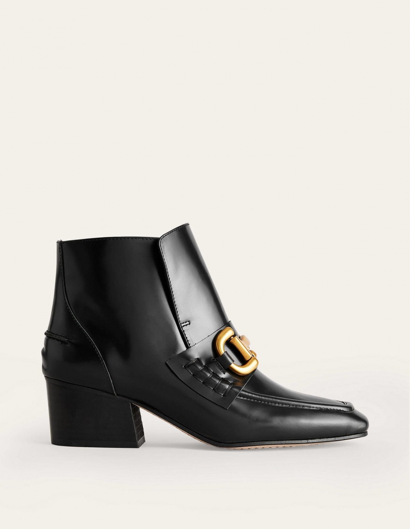 Boden Snaffle-Trim Stiefeletten Damen Schwarz | VLQDO-5970