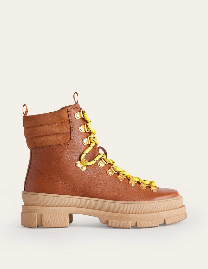 Boden Spitze-up Stiefeletten Damen Orange | WMOTA-7594