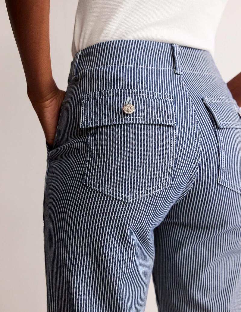 Boden Tapered Lässige Hose Damen Stripes | QFERM-5306