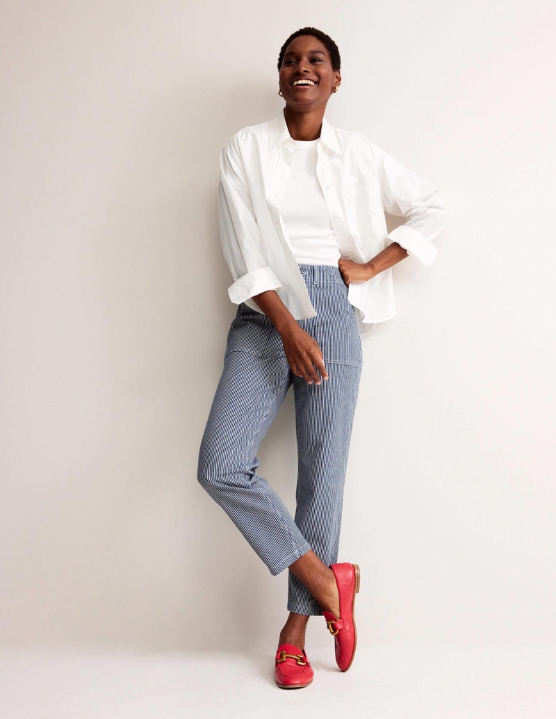Boden Tapered Lässige Hose Damen Stripes | QFERM-5306