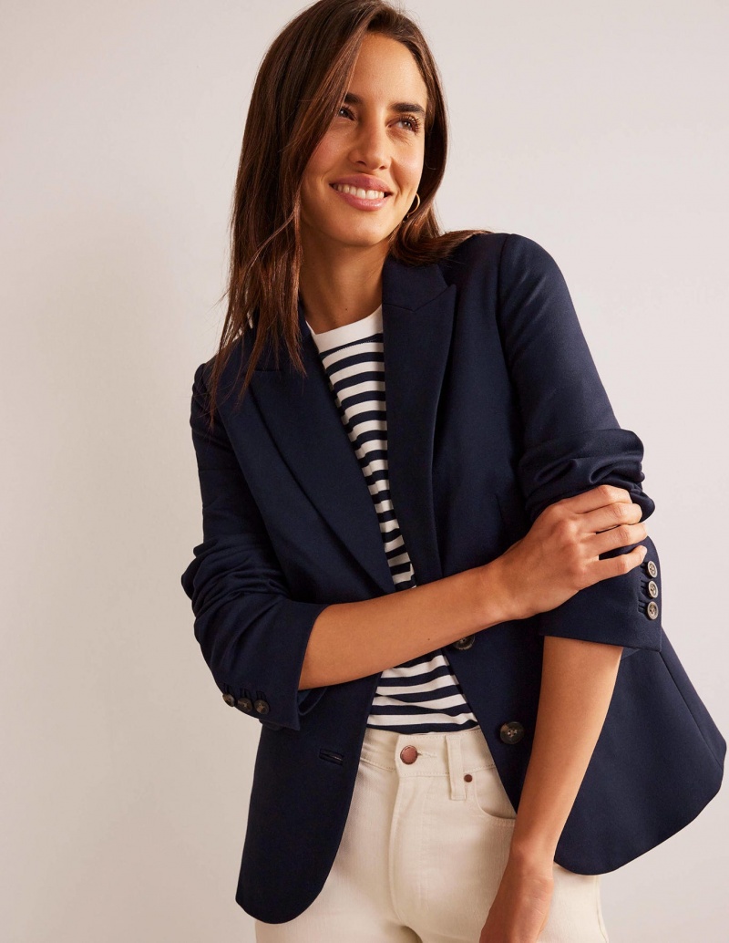 Boden The Marylebone Jersey Blazer Damen Navy | ROSBP-4869