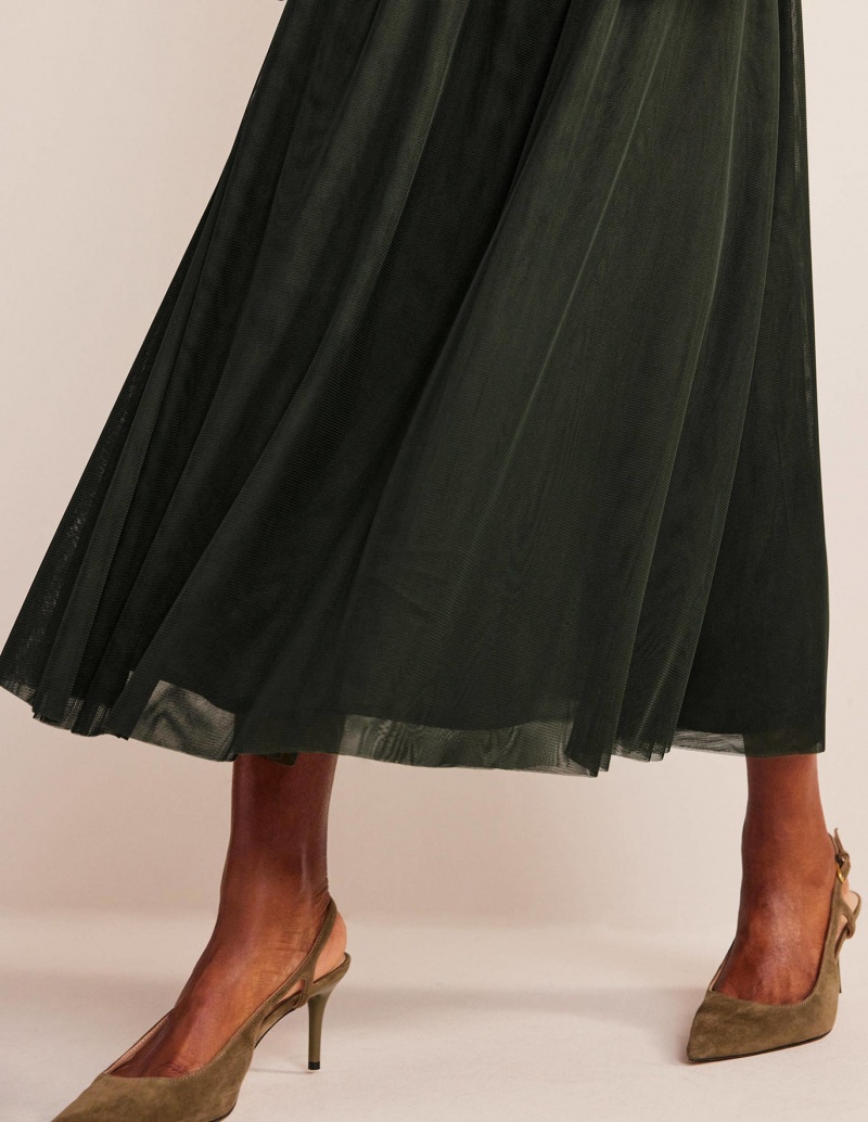 Boden Tulle Full Midi GolfSkirts Damen Khaki | QLKIN-8346