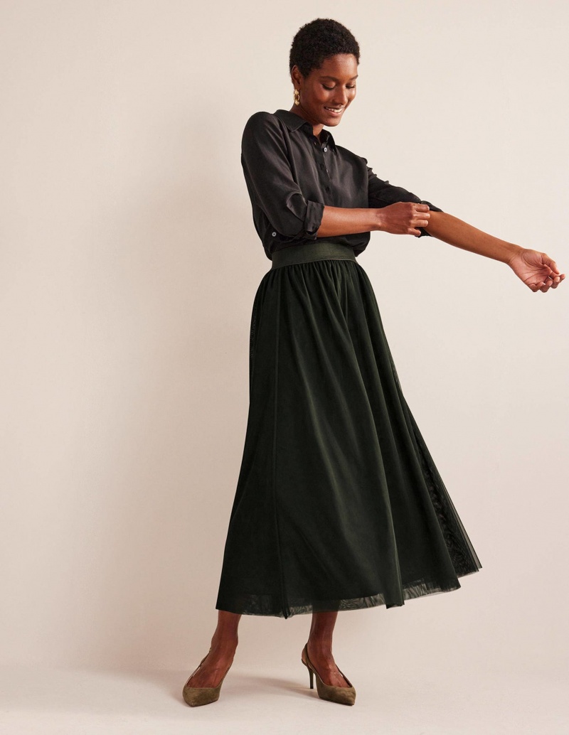 Boden Tulle Full Midi GolfSkirts Damen Khaki | QLKIN-8346