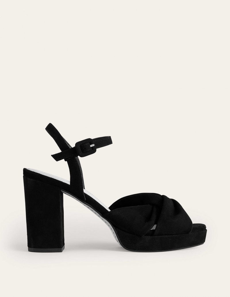 Boden Twist-Front Hohe Schuhe Damen Schwarz | UJVTM-0192