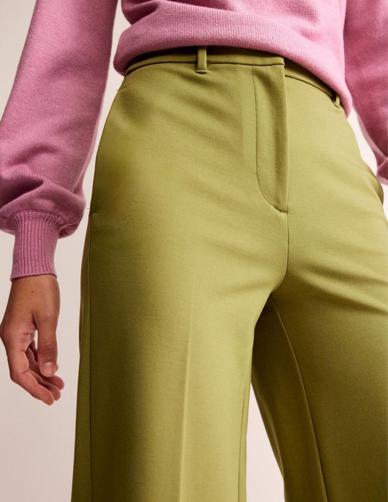 Boden Weite Leg Ponte Hose Damen Grün Olivgrün | XPBNA-3954