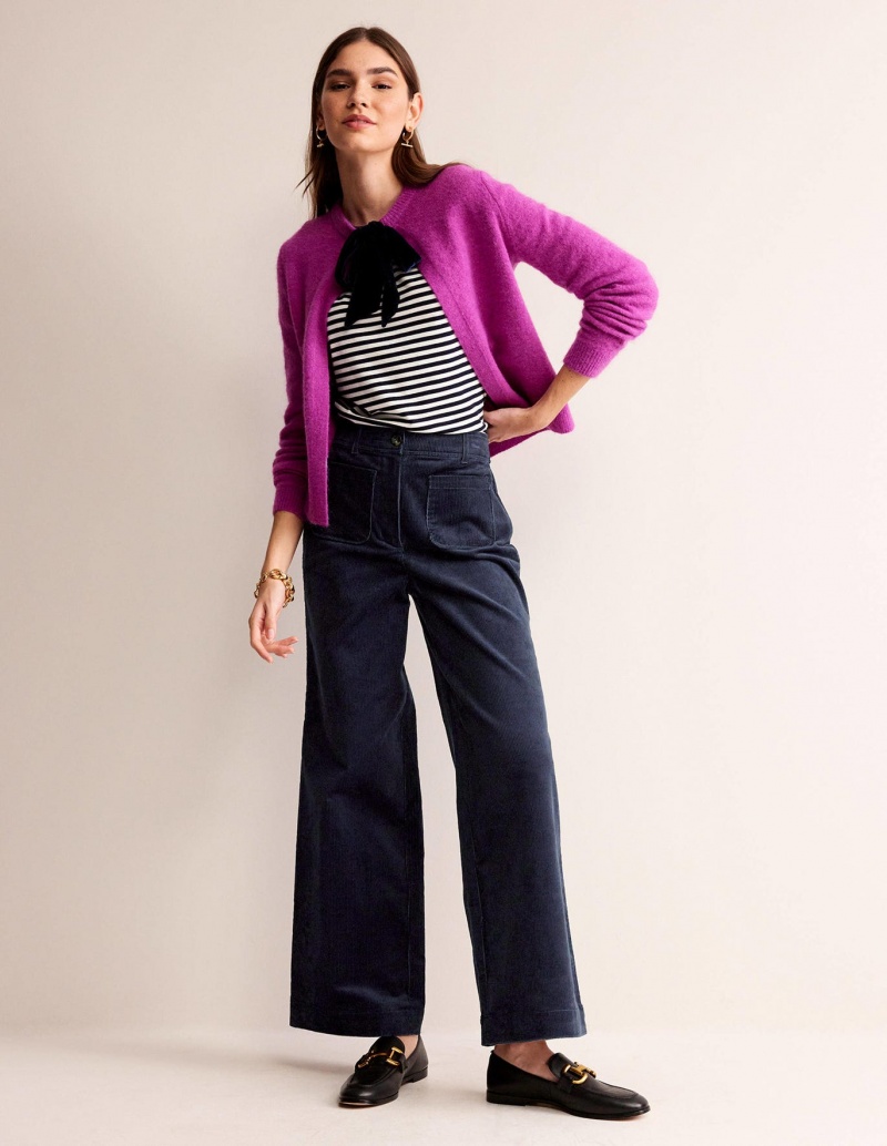 Boden Westbourne Corduroy Hose Damen Navy | VWCSB-2934