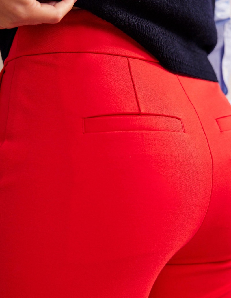 Boden Westbourne Ponte Hose Damen Rot | FHTVZ-1920