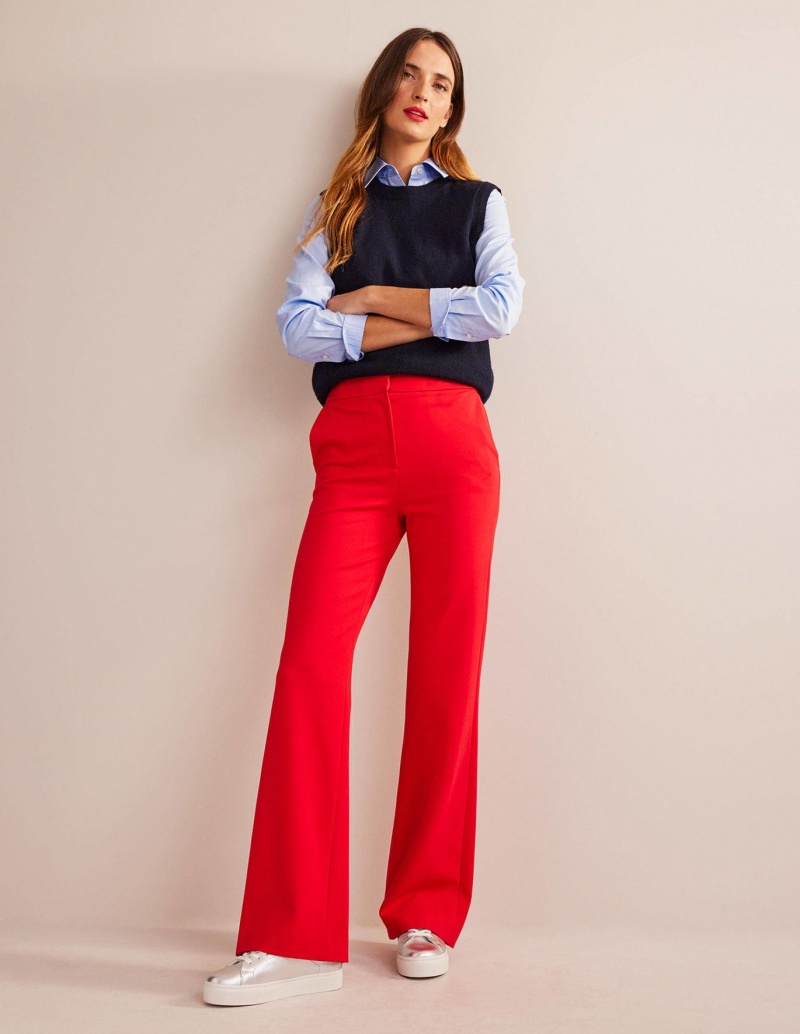 Boden Westbourne Ponte Hose Damen Rot | FHTVZ-1920