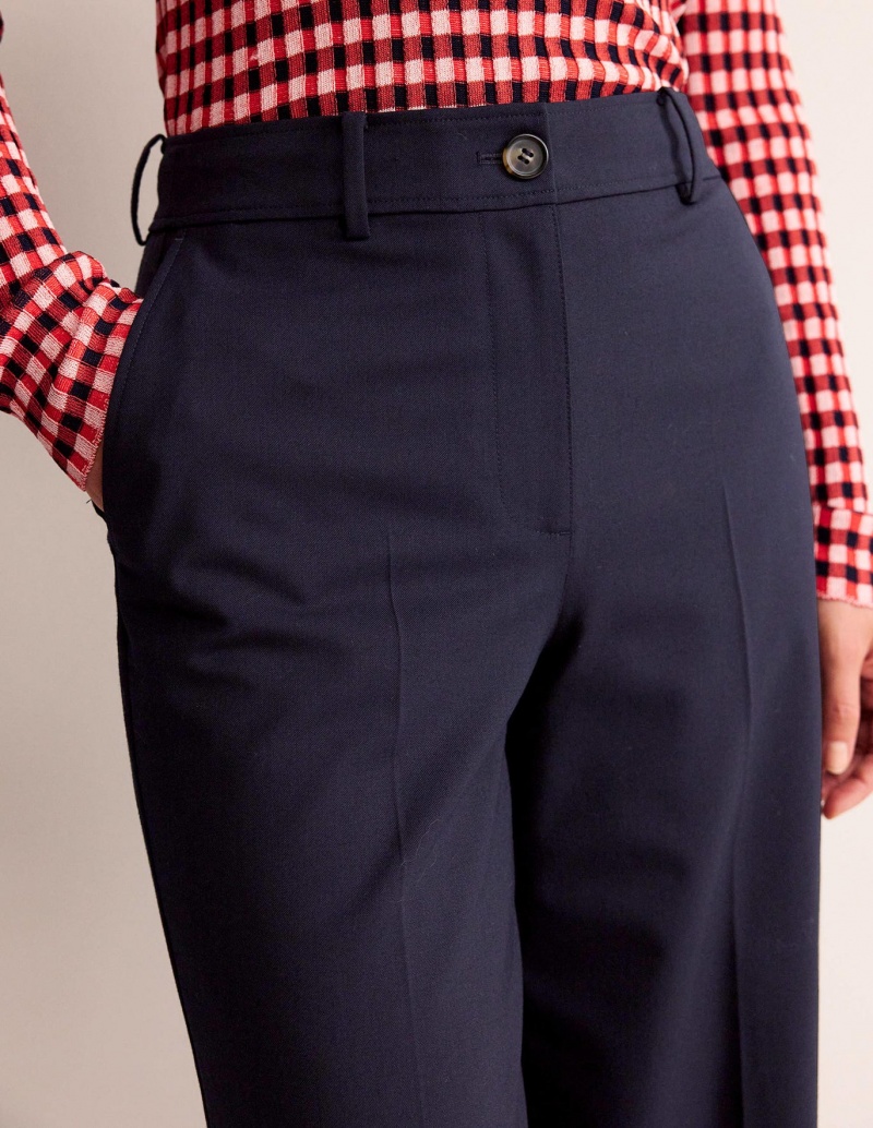Boden Westbourne Wolle-Twill Hose Damen Navy | HNJFL-7594
