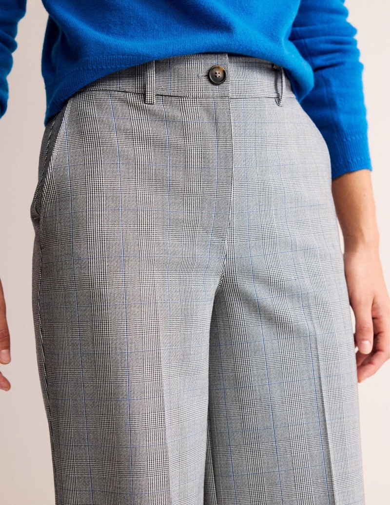 Boden Westbourne Wolle-Twill Hose Damen Weiß Grau Blau | ALZRU-7591