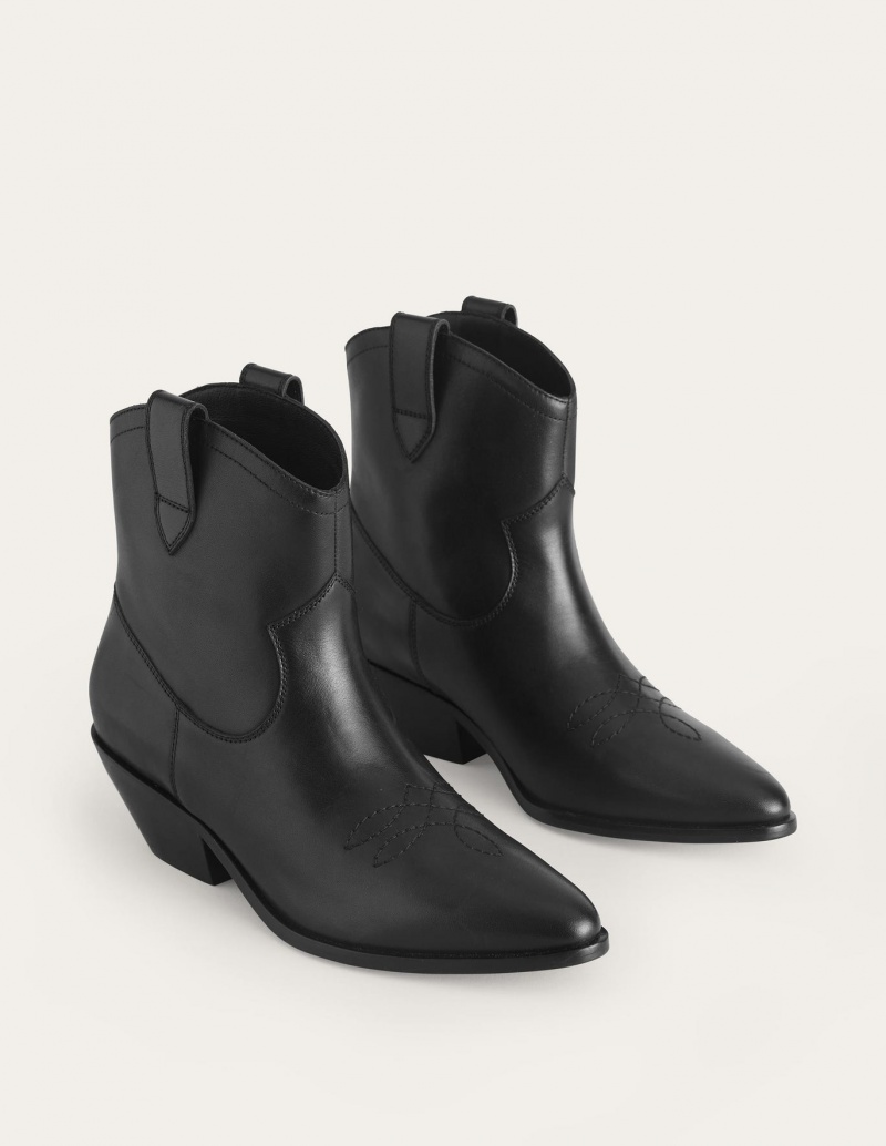Boden Western Stiefeletten Damen Schwarz | AJKTP-6570