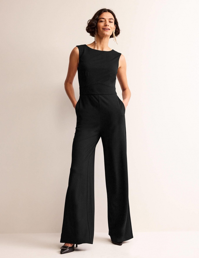 Boden Ärmellose Ponte Jumpsuit Damen Schwarz | DLWAX-3059